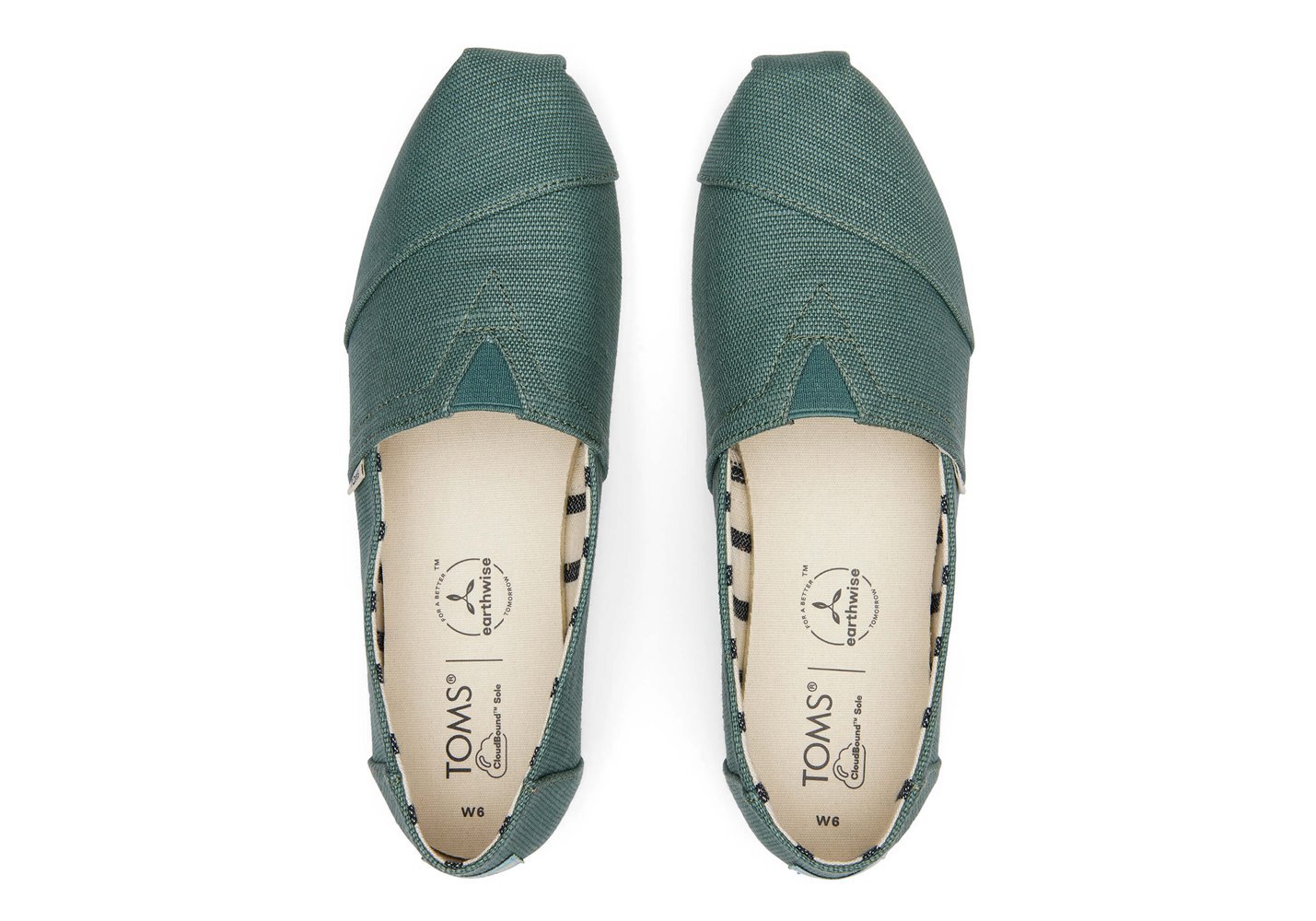 Toms Alpargata Heritage Canvas Espadrille Green - Womens - 23879-EFOY